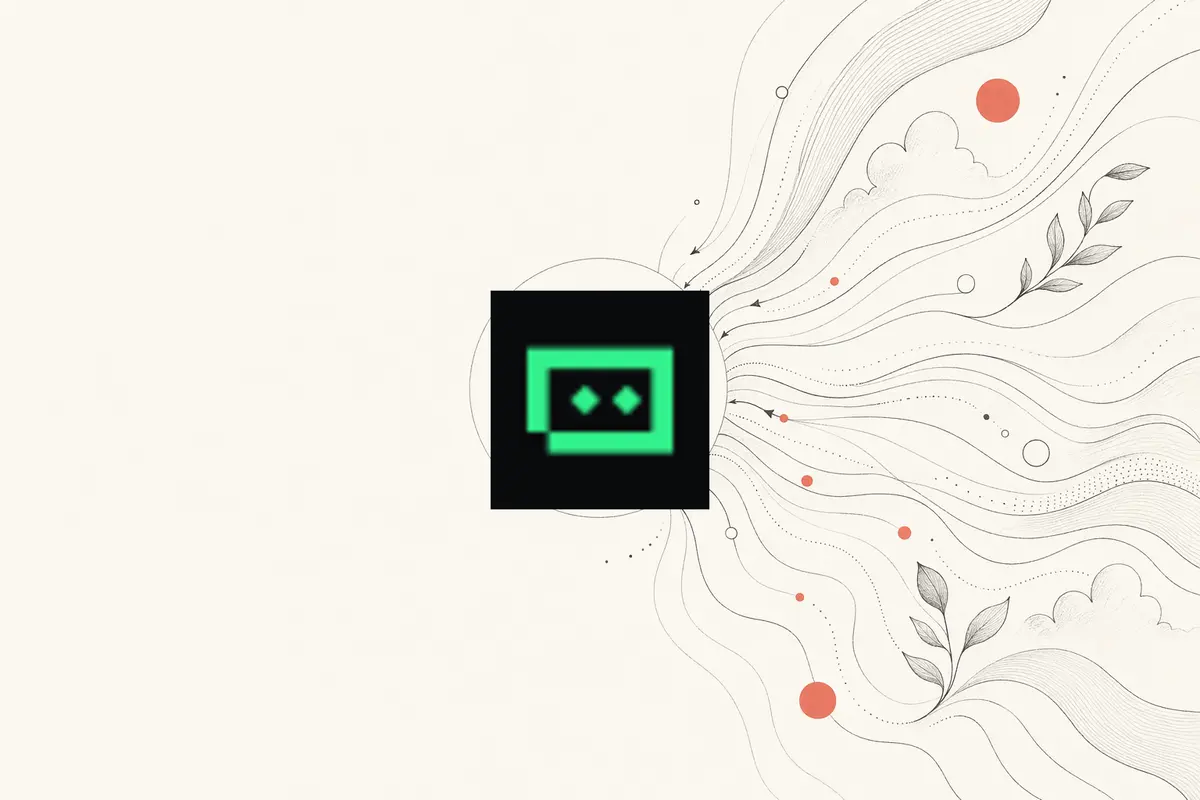 OpenDesign 対 Trae — プロンプトが、あなたが所有するデザインハブへと収束していく様子を描いた暖かみのある紙質のエディトリアルイラスト